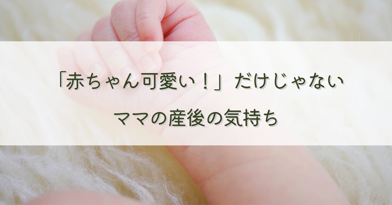 「赤ちゃん可愛い！」だけじゃない、産後の気持ち